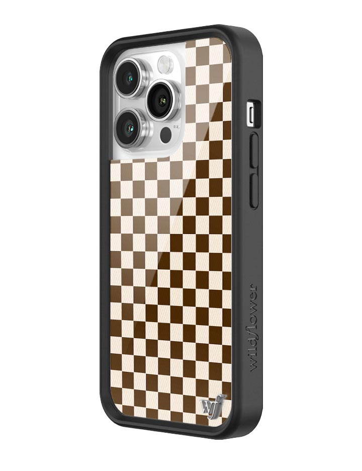 Checkers | Brown iPhone Case