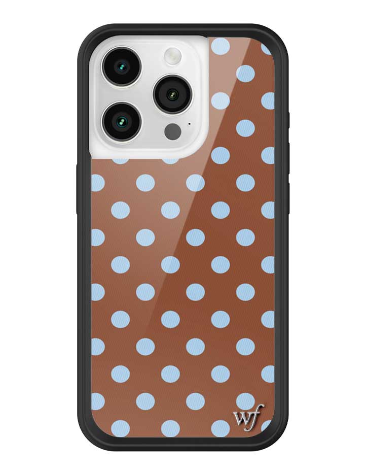 Polka Dot | Brown and Blue iPhone Case