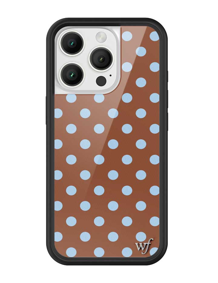 Polka Dot | Brown and Blue iPhone Case