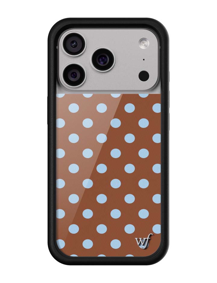 Polka Dot | Brown and Blue iPhone Case
