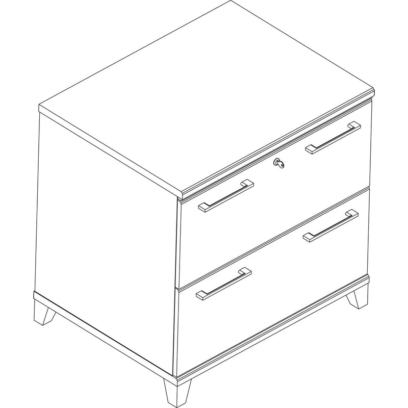 Bush Enterprise Collection Lateral File, 2 Legal/Letter/A4/A5-Size File Drawers, Mocha Cherry, 30" x 23.13" x 29.75"