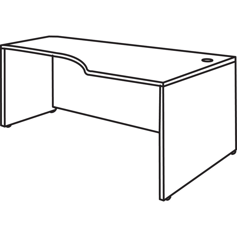 Bush Series C Collection Corner Desk Module, Right, 71.13" x 35.5" x 29.88", Hansen Cherry/Graphite Gray
