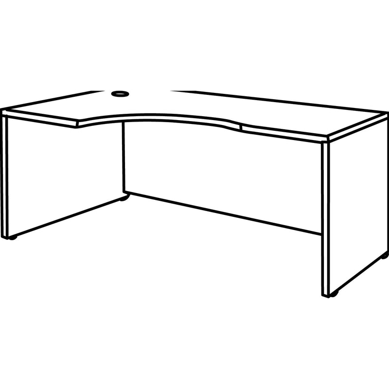 Bush Series C Collection Left Corner Desk Module, 71.13" x 35.5" x 29.88", Hansen Cherry/Graphite Gray