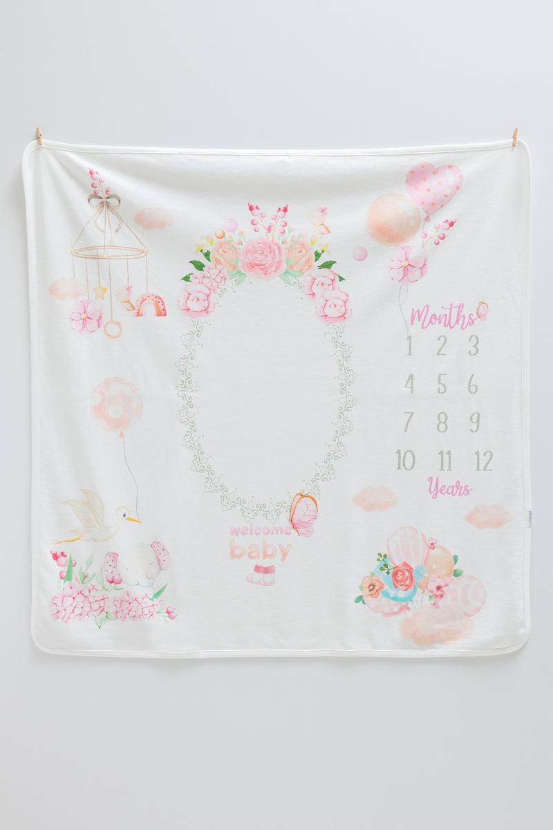 Blush Milestone Blanket