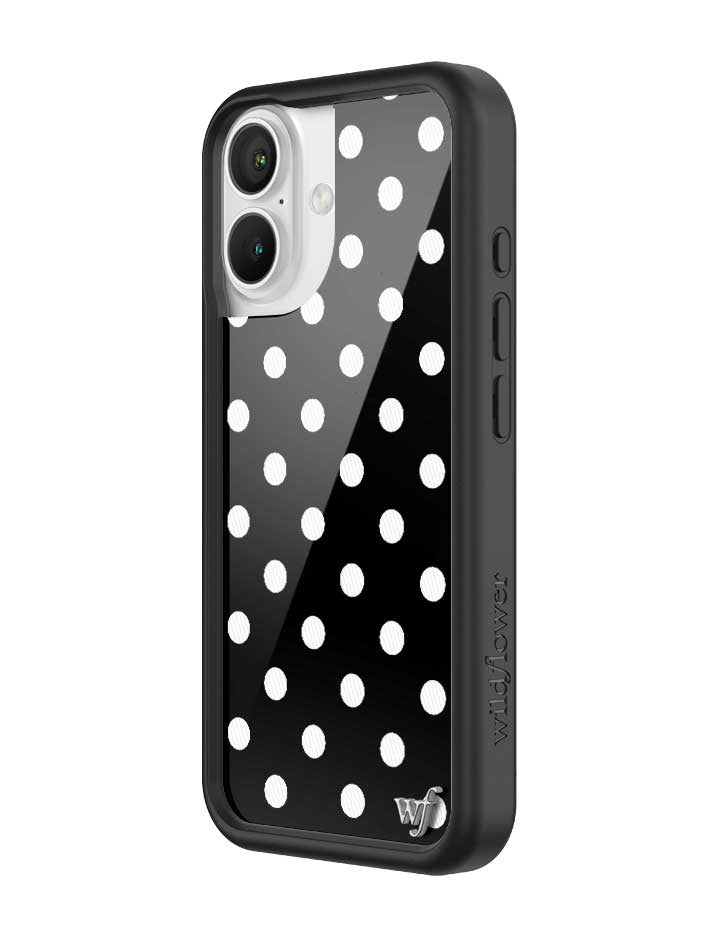 Polka Dot | Black and White iPhone Case