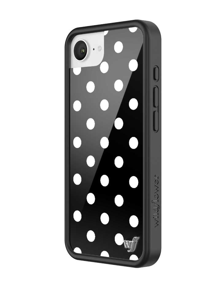 Polka Dot | Black and White iPhone Case