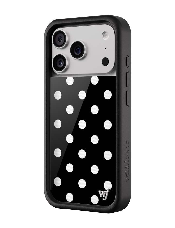 Polka Dot | Black and White iPhone Case