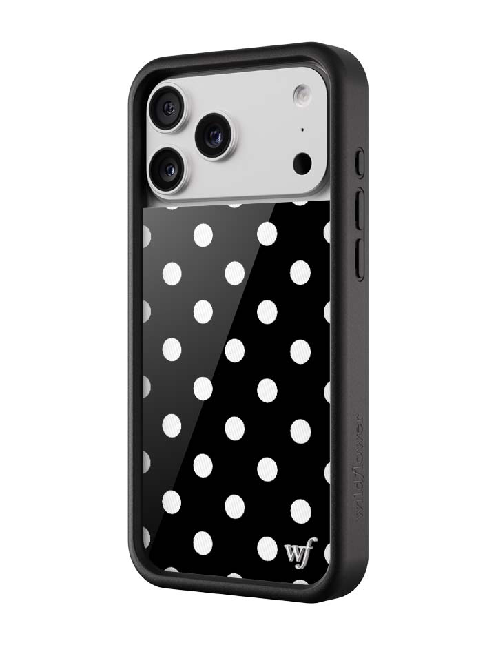 Polka Dot | Black and White iPhone Case