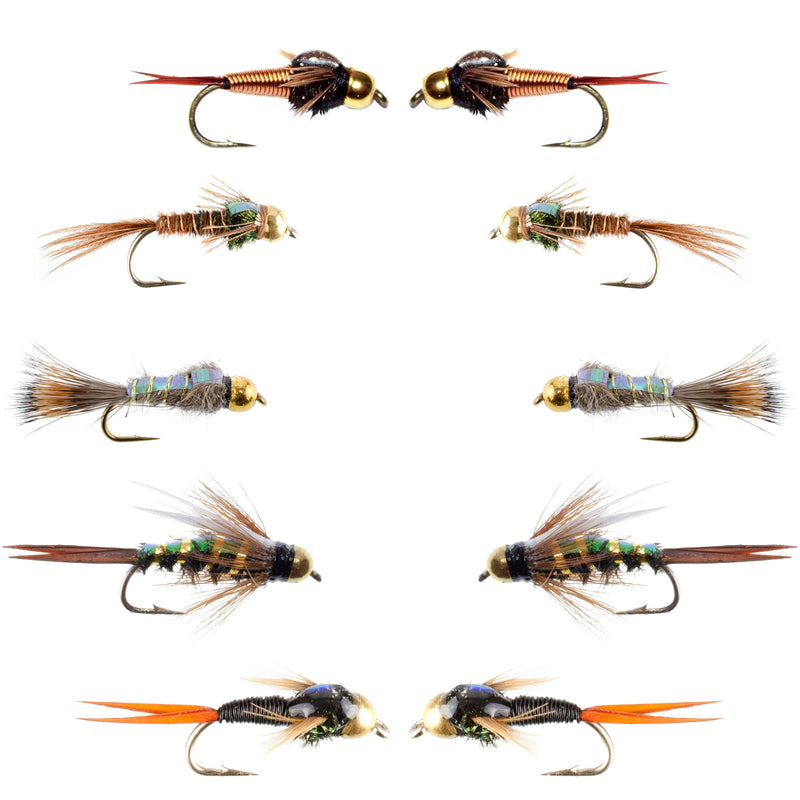 Basics Collection - Copper John - Flash Back Nymph Kit - 10 Flies #10-16