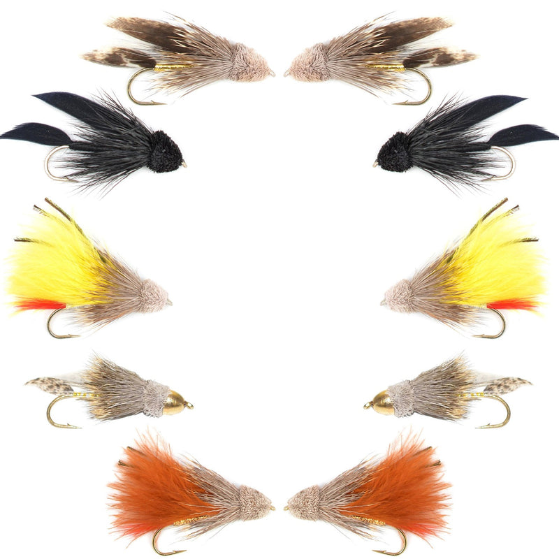 Basics Collection - Muddler Minnow Streamers - 10 Flies - Size 4 and 6