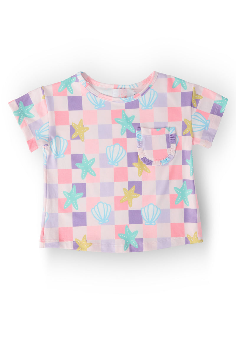 Beach Days Ruffle Pocket Tee