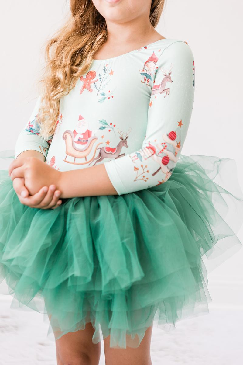 Believe in Your Elf 3/4 Tutu Leotard