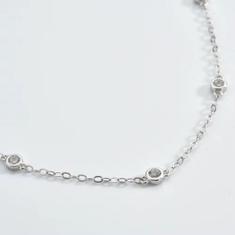 Cosmic Halo Bezel Classic Cubic Zirconia Bracelet