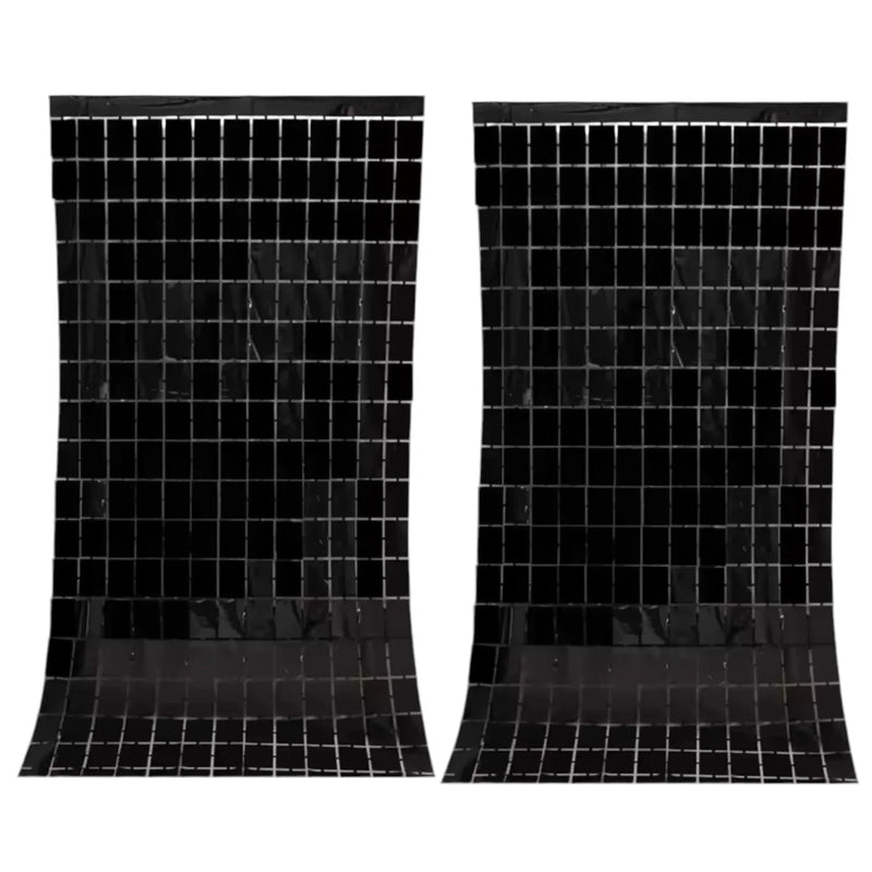 Birthday Party Shimmer Wall Curtains 2-Pack