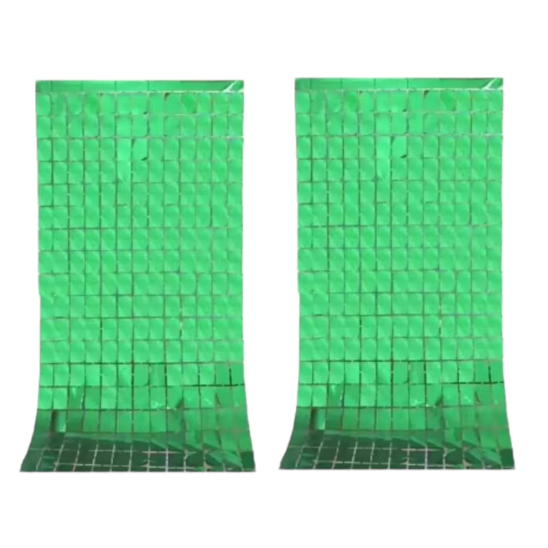 Birthday Party Shimmer Wall Curtains 2-Pack