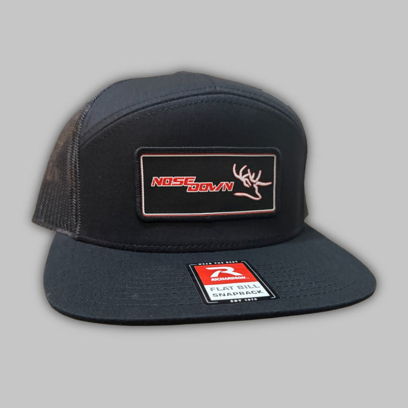 Black Red Woven 7 Panel