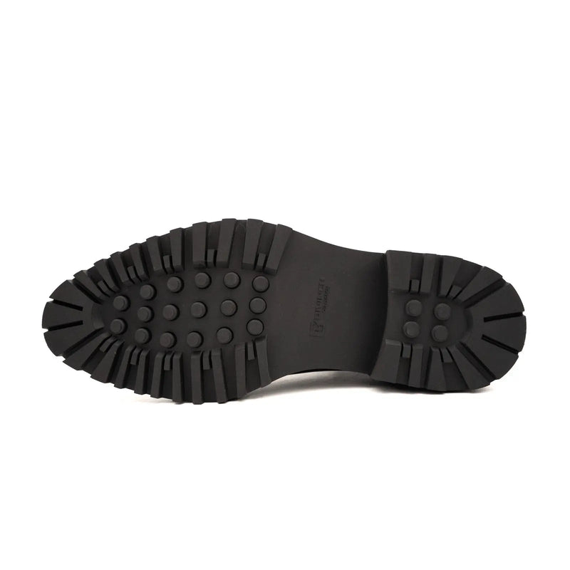 Black Leather Platform Chelsea