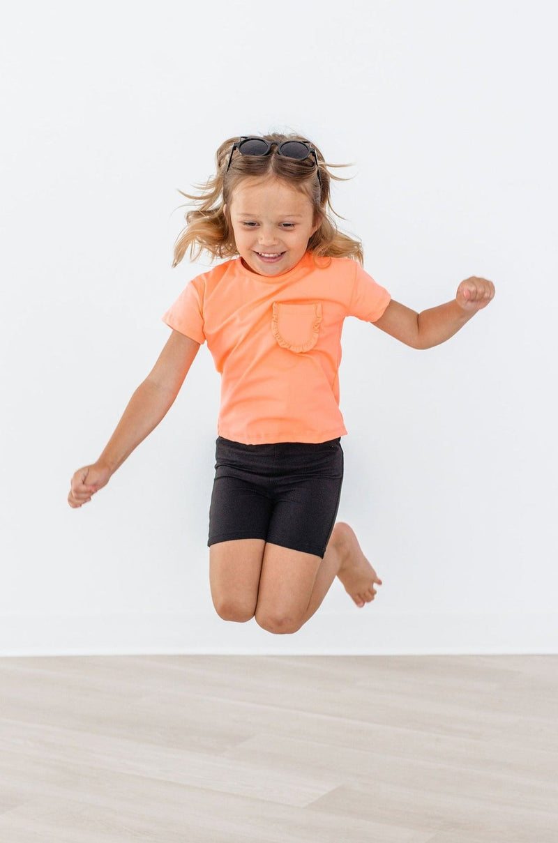Black Twirl Shorts