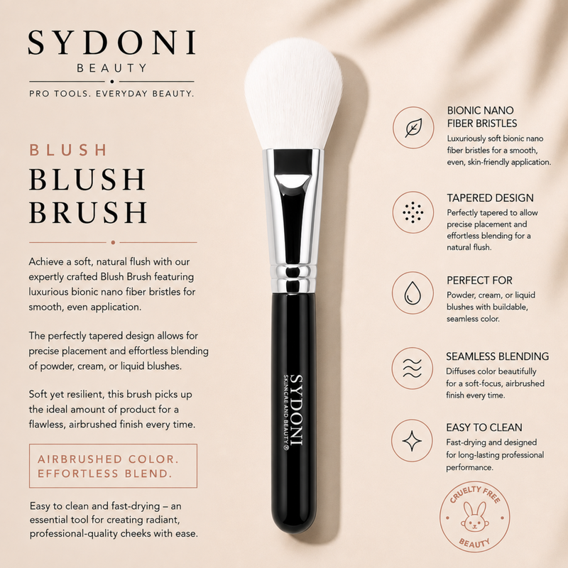 SYDONI BLUSH BRUSH - Bionic Nano Fiber Bristles