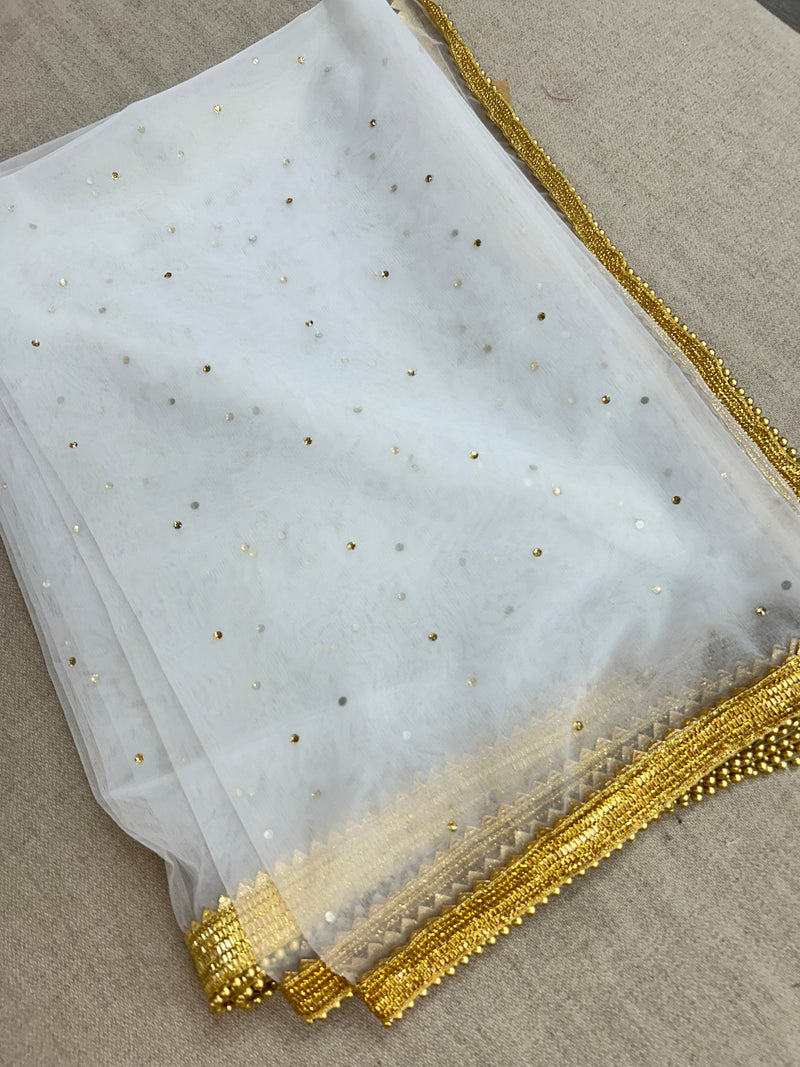 White net dupatta