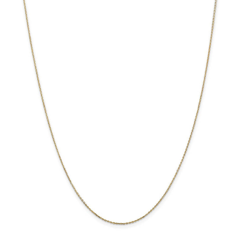 14k Yellow Gold Simple Cowboy Hat Necklace