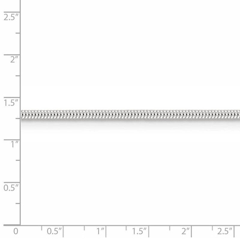 1mm Sterling Silver Classic Solid Cable Chain Necklace