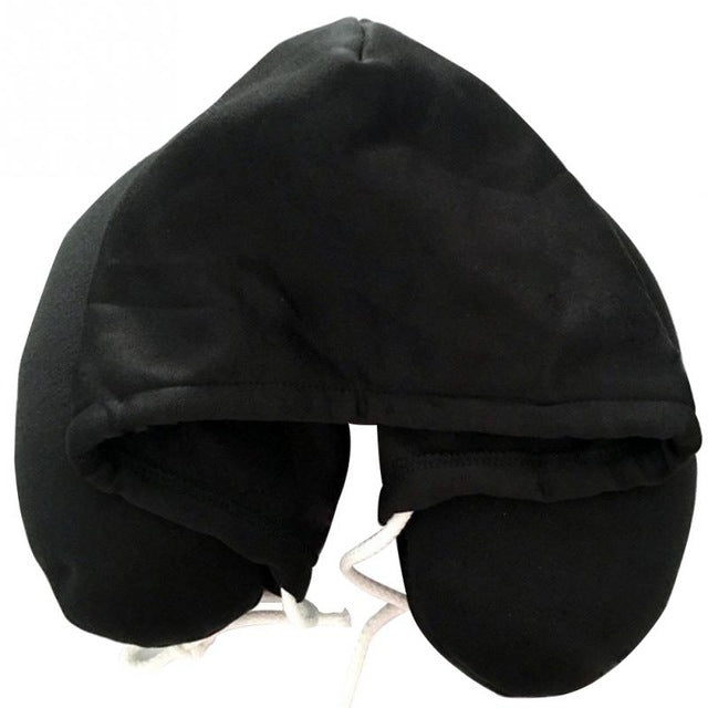 U shaped Neck Pillow soft Hooded Neck pillow for Travel