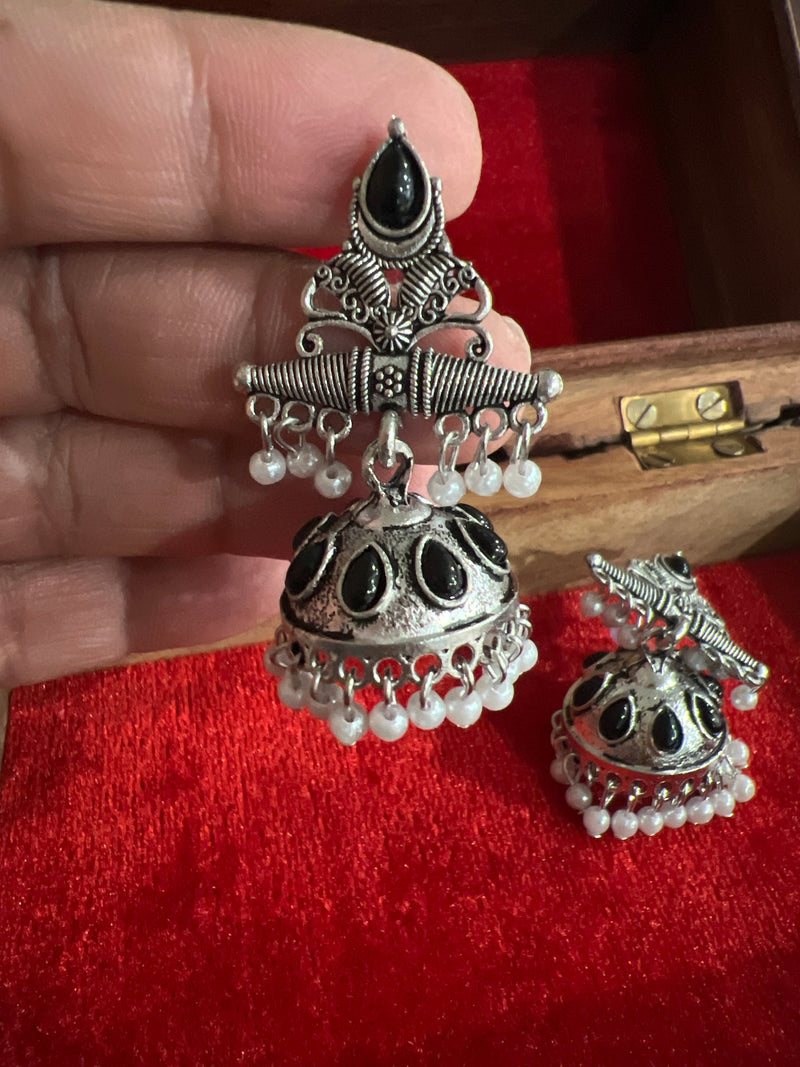Oxidized earrings