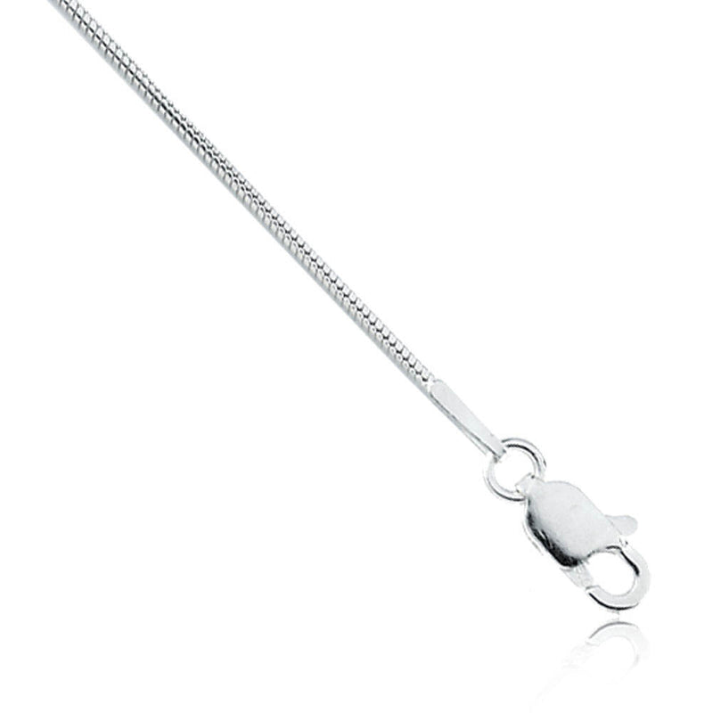 1mm Sterling Silver Snake Chain Necklace
