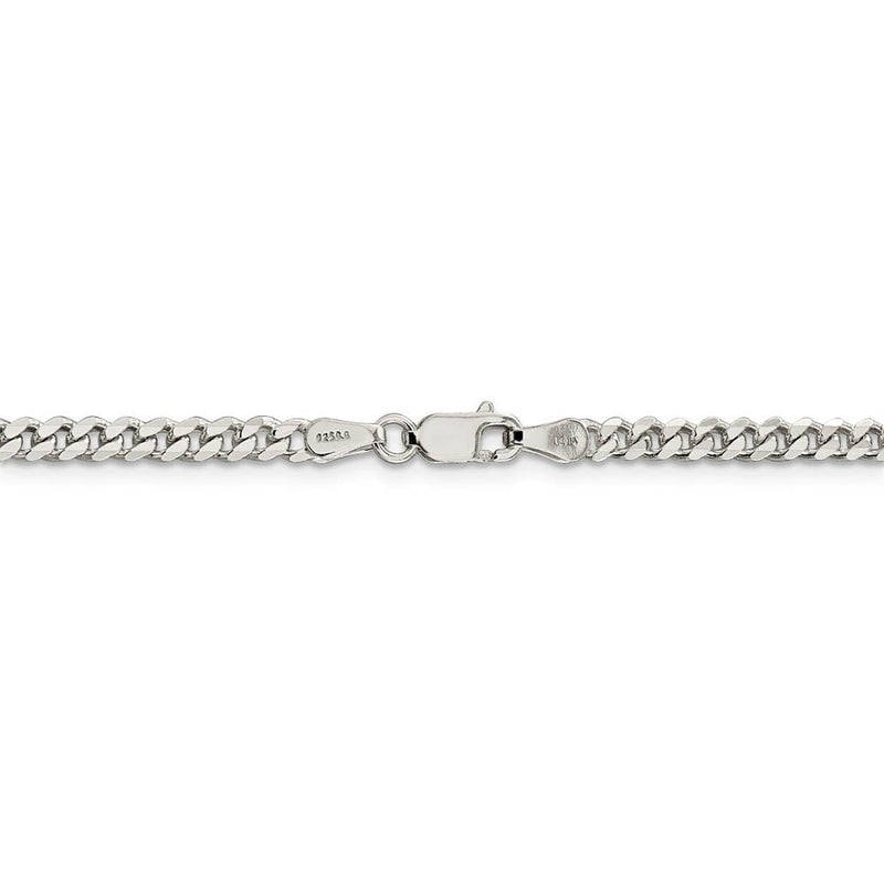3.5mm Sterling Silver Solid Classic Curb Chain Necklace