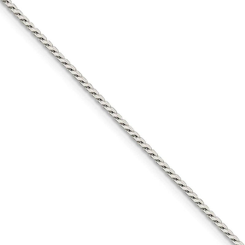 1.25mm Sterling Silver Solid Round Franco Chain Necklace