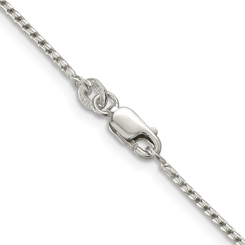 1.25mm Sterling Silver Solid Round Franco Chain Necklace