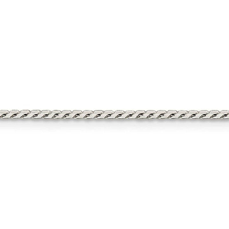 1.25mm Sterling Silver Solid Round Franco Chain Necklace