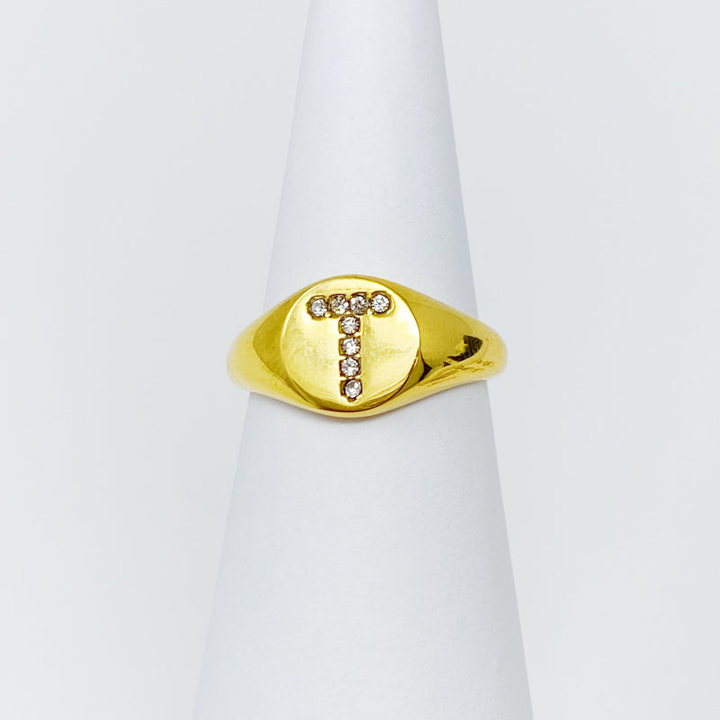 Shine Me Initial Ring