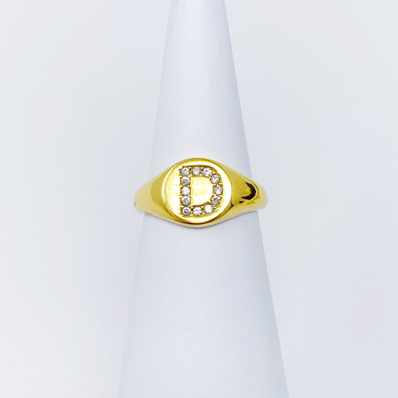 Shine Me Initial Ring
