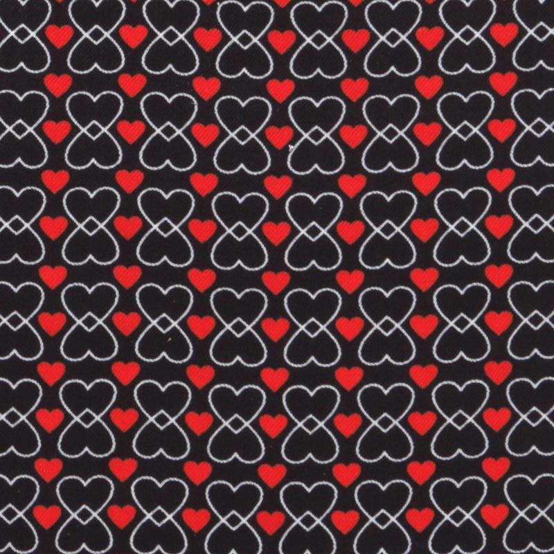 Intertwined Hearts Pocket Square