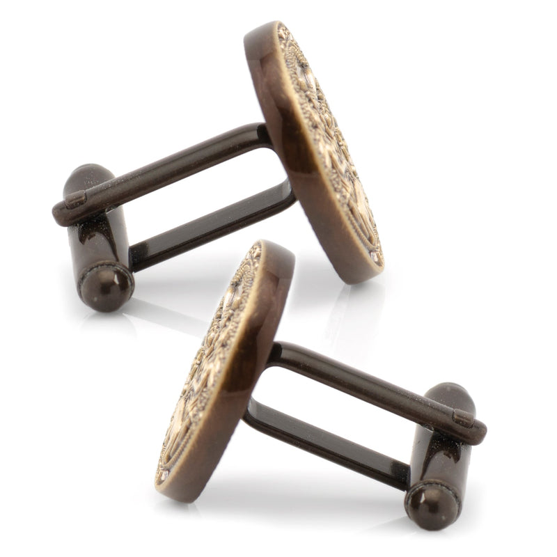 California Seal Embossed Cufflink