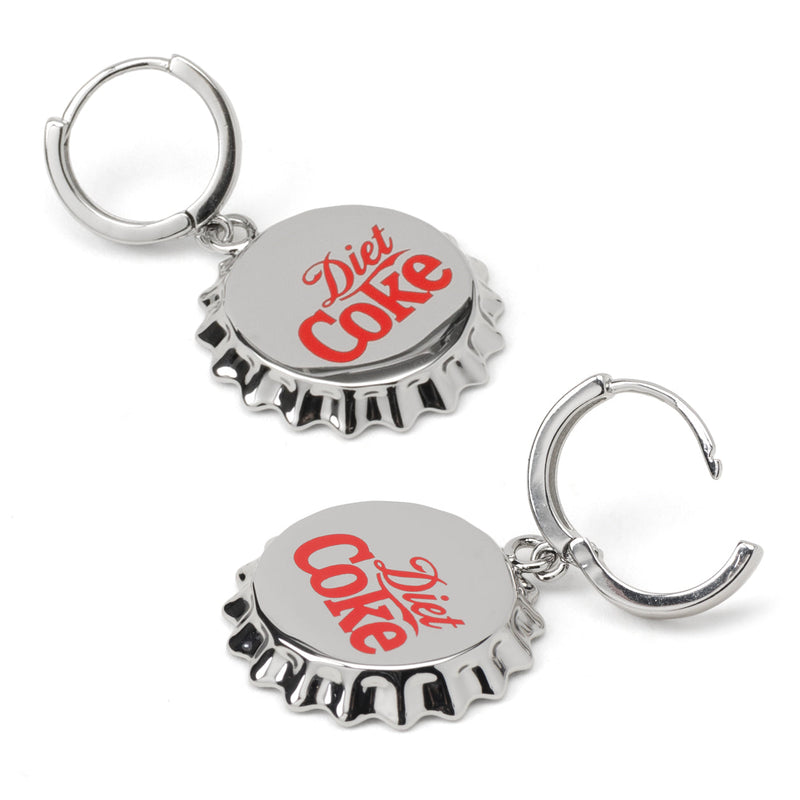 Diet Coke Bottle Cap Dangle Earrings