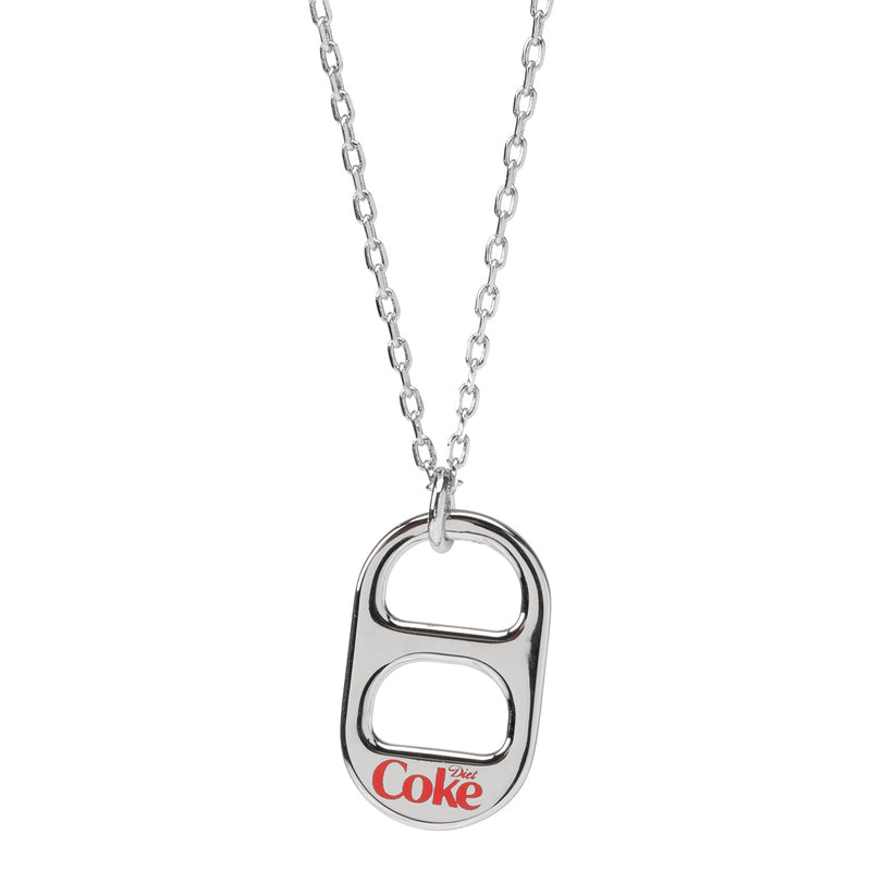 Diet Coke Tab Silver Necklace