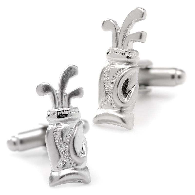 Plated Golf Bag Cufflinks