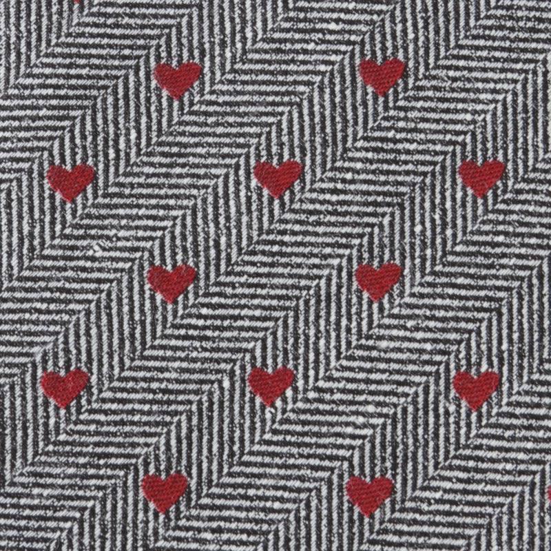 Herringbone Heart Men's Tie