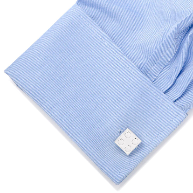 Silver Building Block Cufflinks