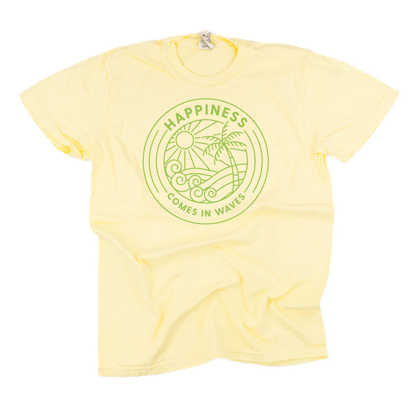 Happiness Comes In Waves - Comfort Colors Tee