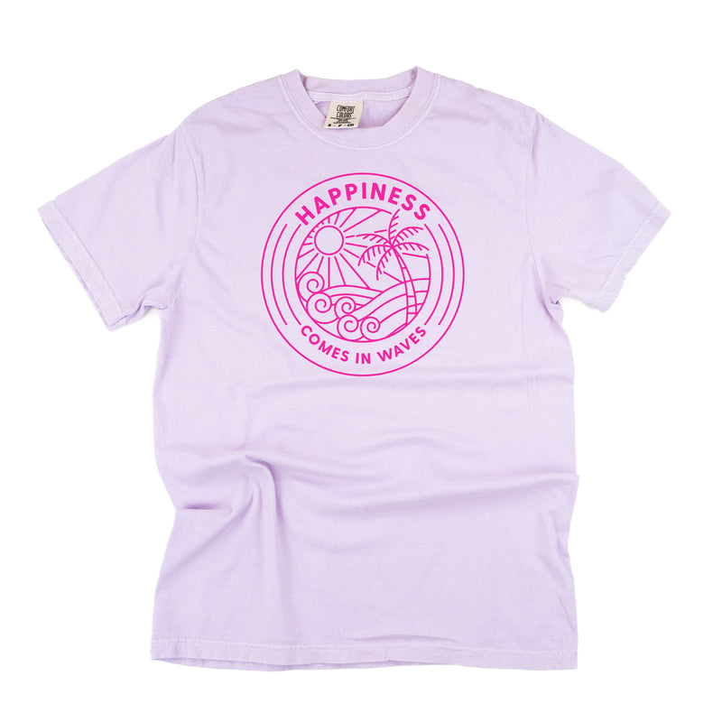 Happiness Comes In Waves - Comfort Colors Tee