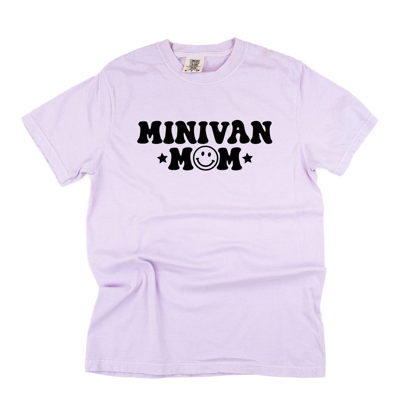 Minivan Mom - Smiley Face (f & b) - Comfort Colors Tee