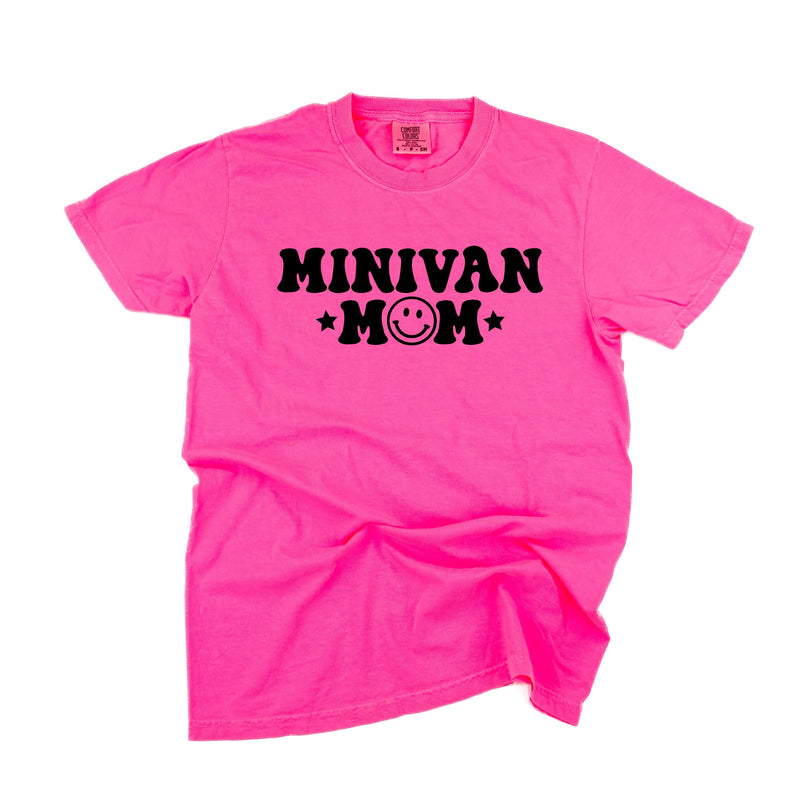 Minivan Mom - Smiley Face (f & b) - Comfort Colors Tee