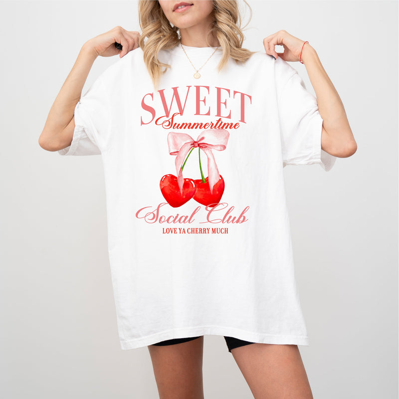 Sweet Sumertime Social Club (Girl's Girl Version) - Comfort Colors Tee