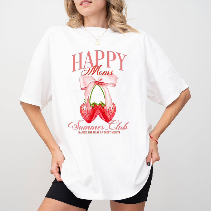 Happy Moms Summer Club (Girl's Girl Version) - Comfort Colors Tee