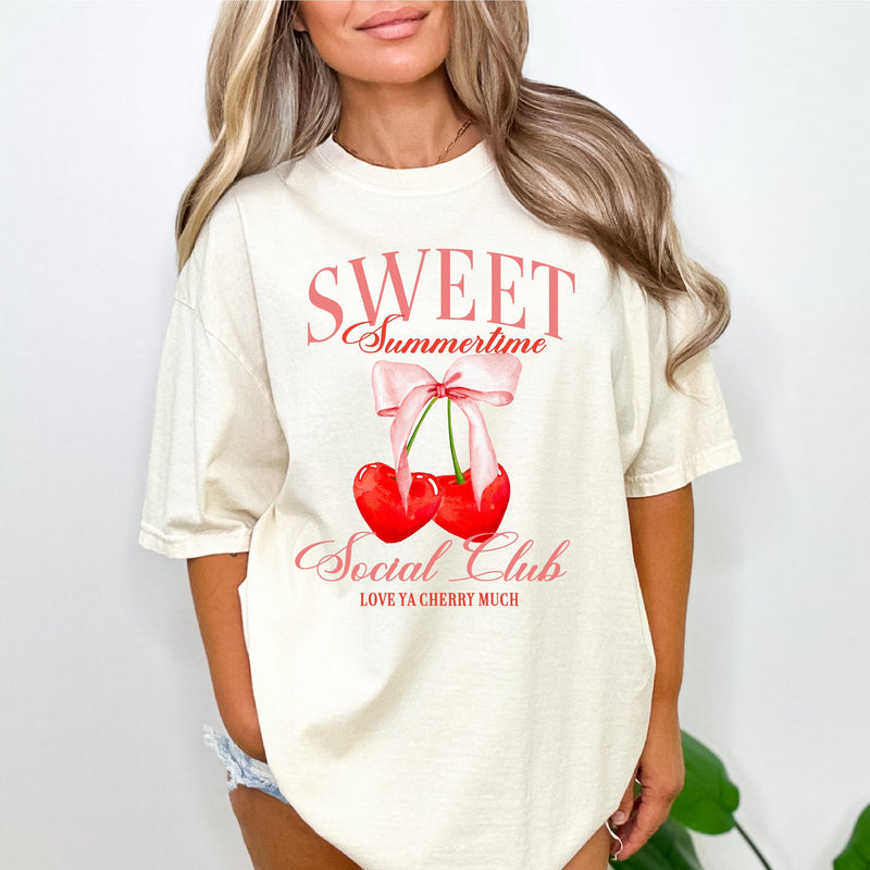 Sweet Sumertime Social Club (Girl's Girl Version) - Comfort Colors Tee