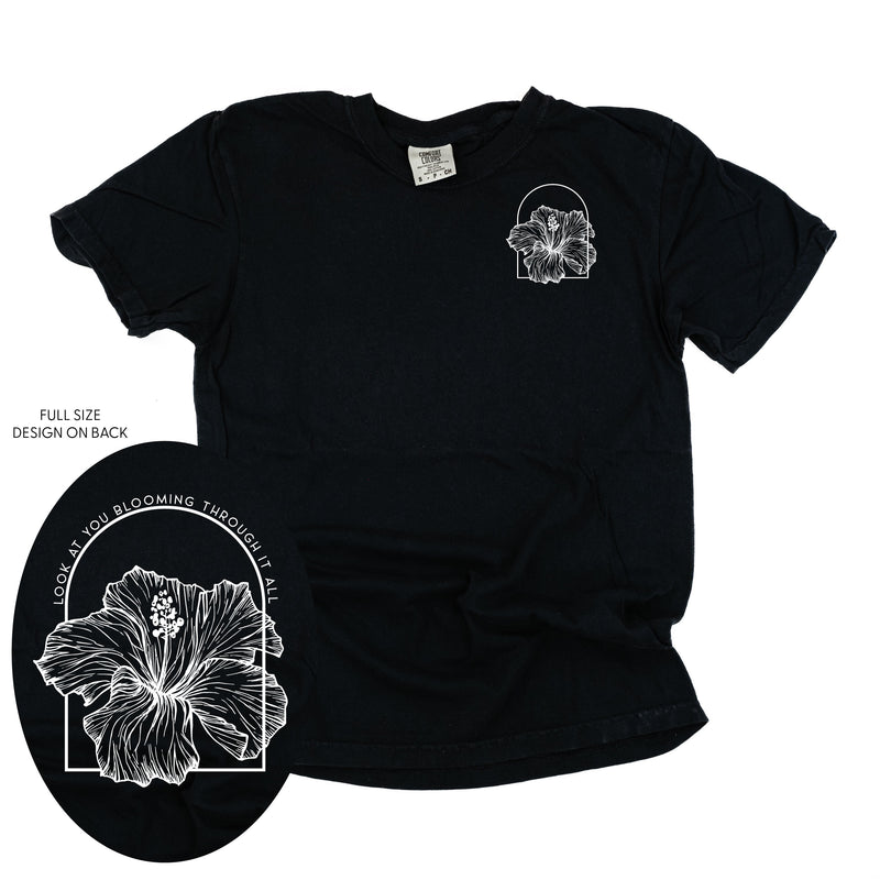 Look At You Blooming Through It All (pf&b) - Comfort Colors Tee